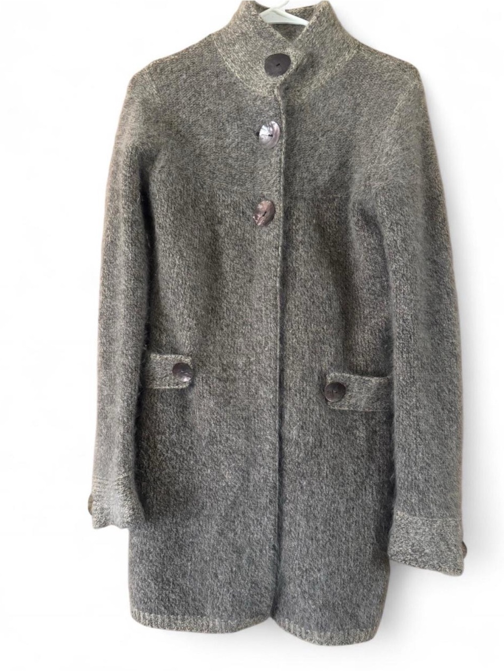 Monsoon Gray Wool Cardigan